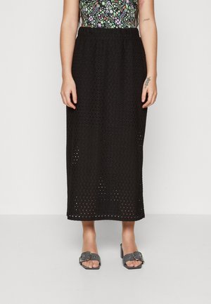 ONLMADELINE MIDI SKIRT - Maxiskjørt - black