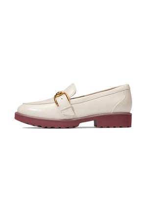GIANA BUCKLE LOAFERS - Slip-ons - ivory ltr