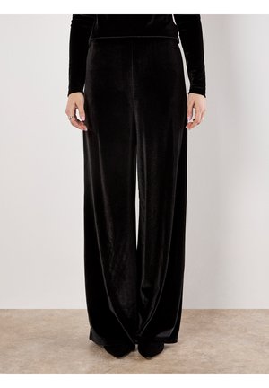 WIDE LEG - Pantaloni - black