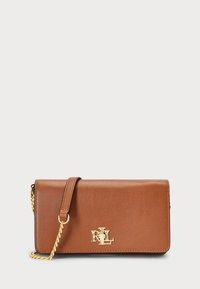 LEATHER CROSSBODY TURN-LOCK TECH CASE - Ülerinna-kott - tan
