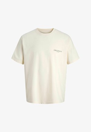 Jack & Jones, JORMONTAUK AOP BACK TEE SS CREW NECK SN - T-shirt imprimé - antique white