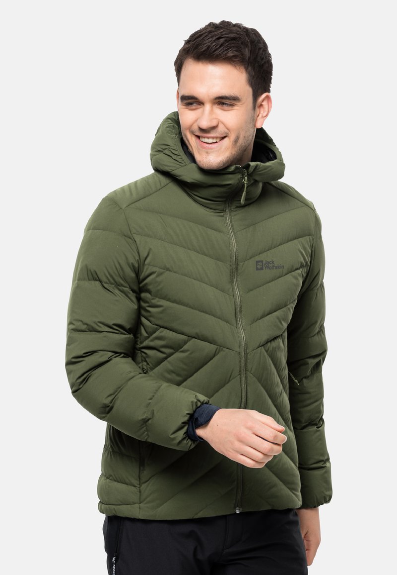 Jack Wolfskin ATHLETIC Down jacket greenwood/dark green Zalando
