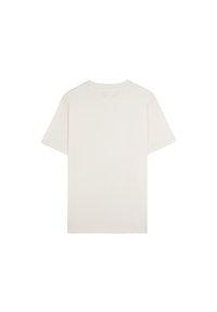 Korte mouwen t-shirt in off-white katoen, met een ronde hals en een eenvoudig, effen ontwerp zonder patronen of versieringen.