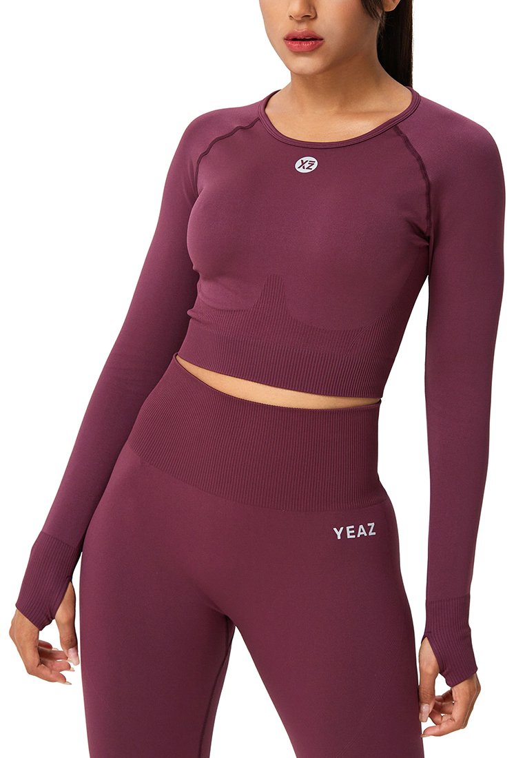 Yeaz Sport T-shirt donkerrood