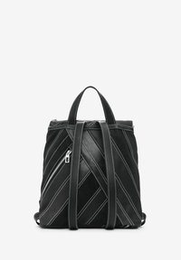 Desigual SMALL WITH STRAPS AND ZIPPERS - Matkakott - black