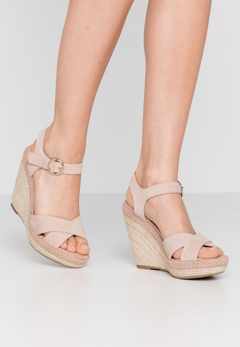 Anna Field Sandály na vysokém podpatku - nude