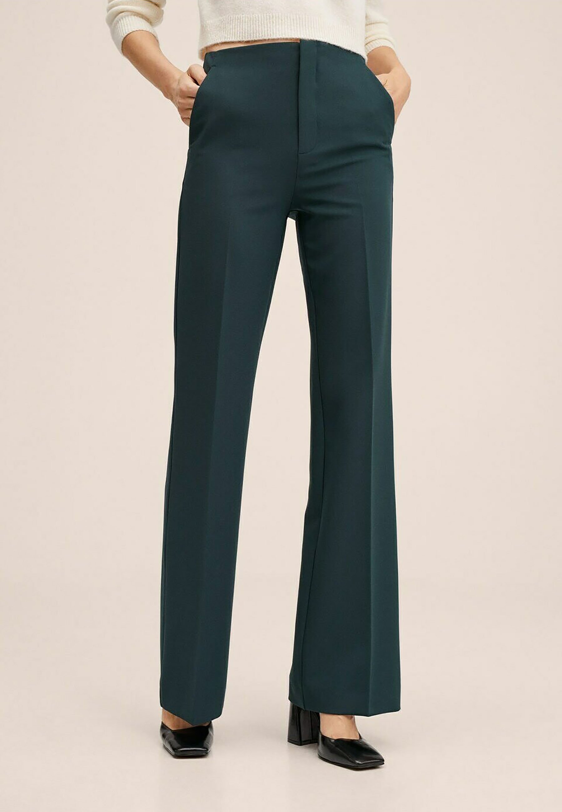 Mango HAILEY - Pantalones - vert foncé/verde oscuro - Zalando.es
