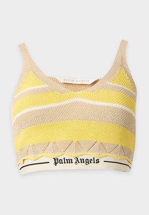 Palm Angels, LOGO BEACH - Débardeur - light yellow/kaki
