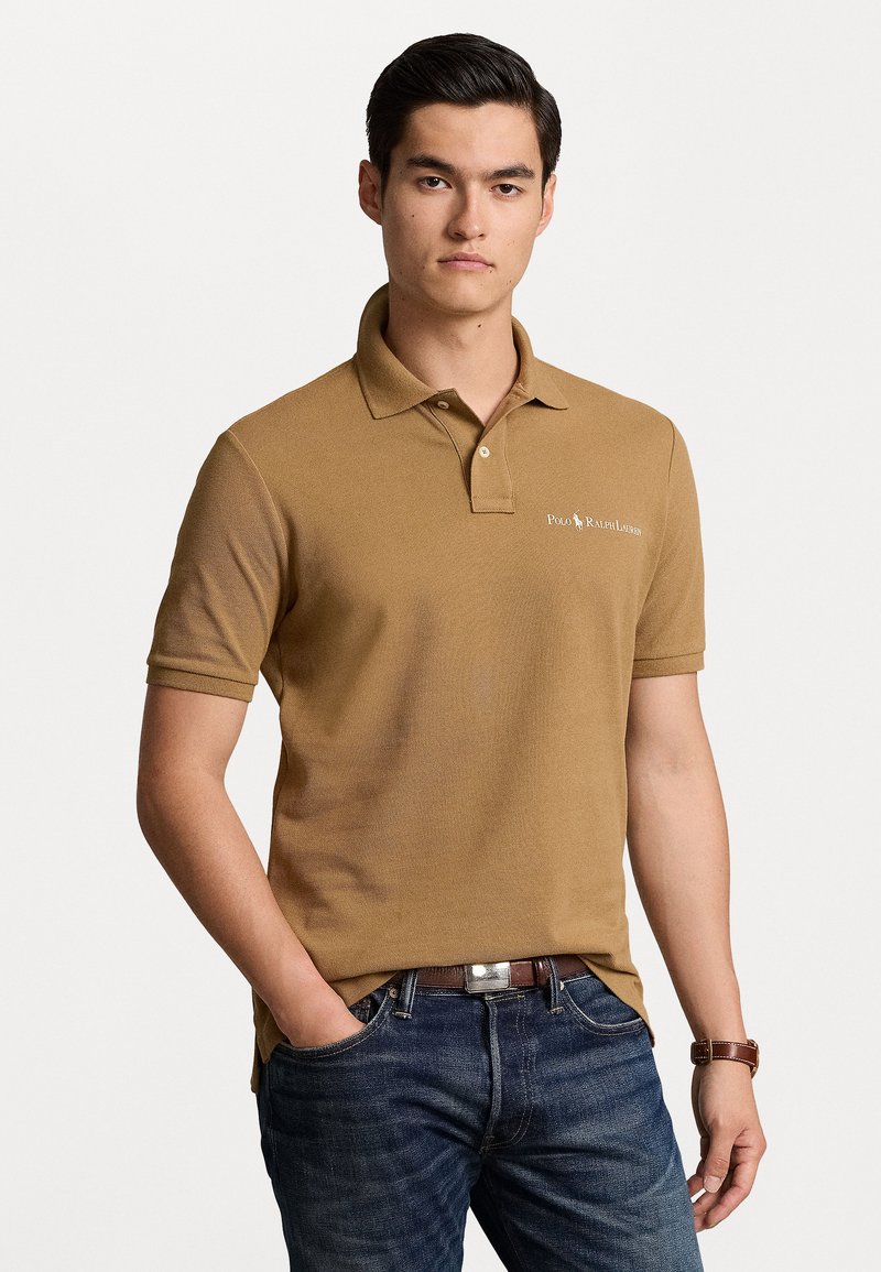 Polo Ralph Lauren CLASSIC FIT LOGO MESH POLO SHIRT - Πόλο - rustic tan