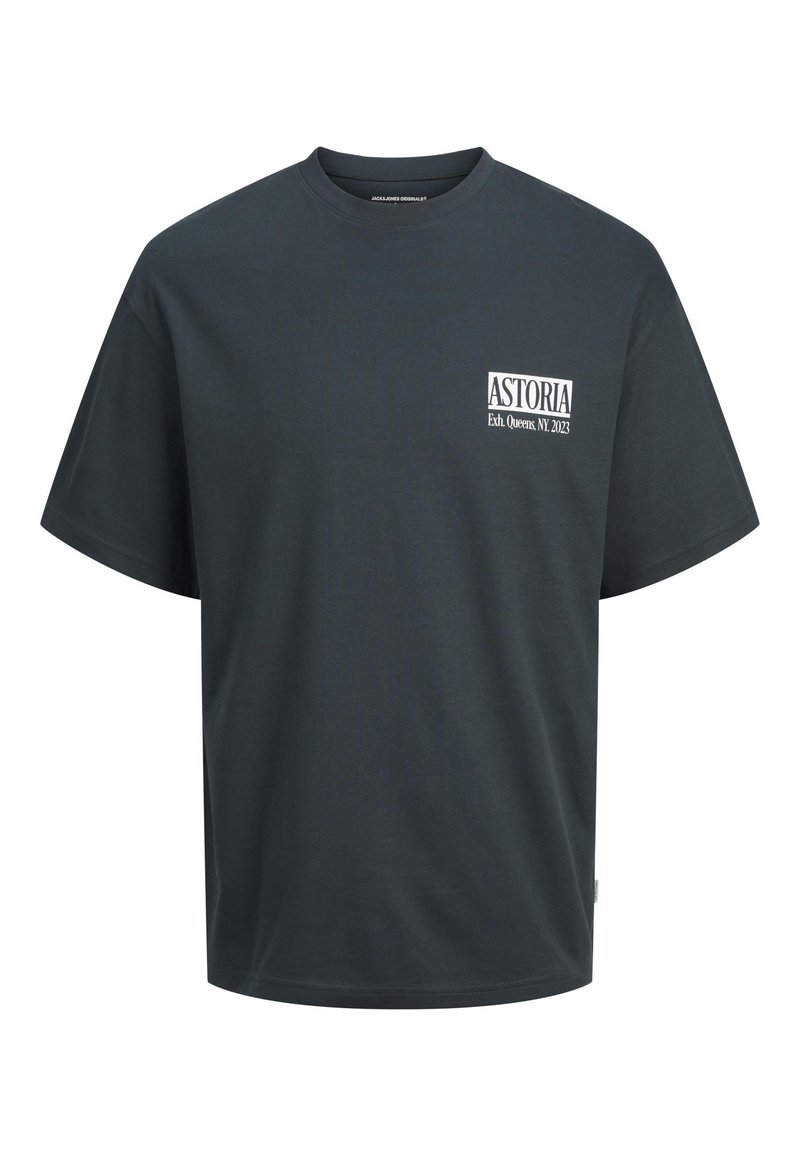 jack & jones T-shirt print donkergroen