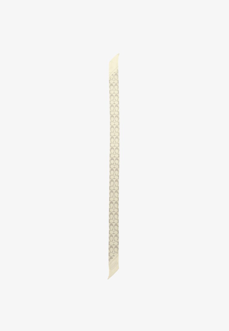 COACH SIGNATURE VINTAGE PRINTED SKINNY - Sciarpa - off white