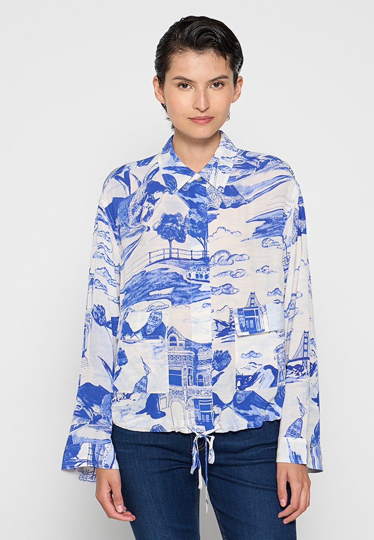 Scotch & Soda Overhemdblouse blauw