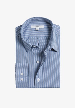 Marks & Spencer STRIPED OXFORD - Camisa - medium blue mix