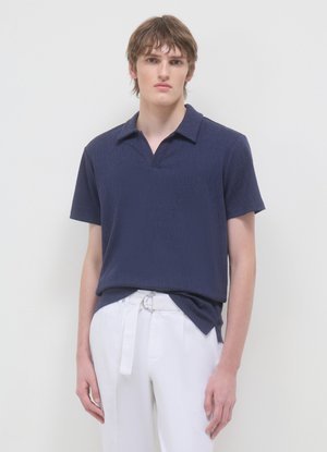 Calliope MISTO - Poloshirt - blu navy