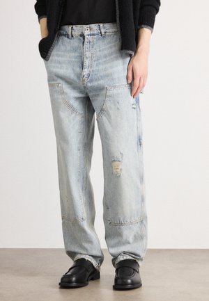 OKLAHOMA JAMES - Carpenter Jeans - mid blue stone wash