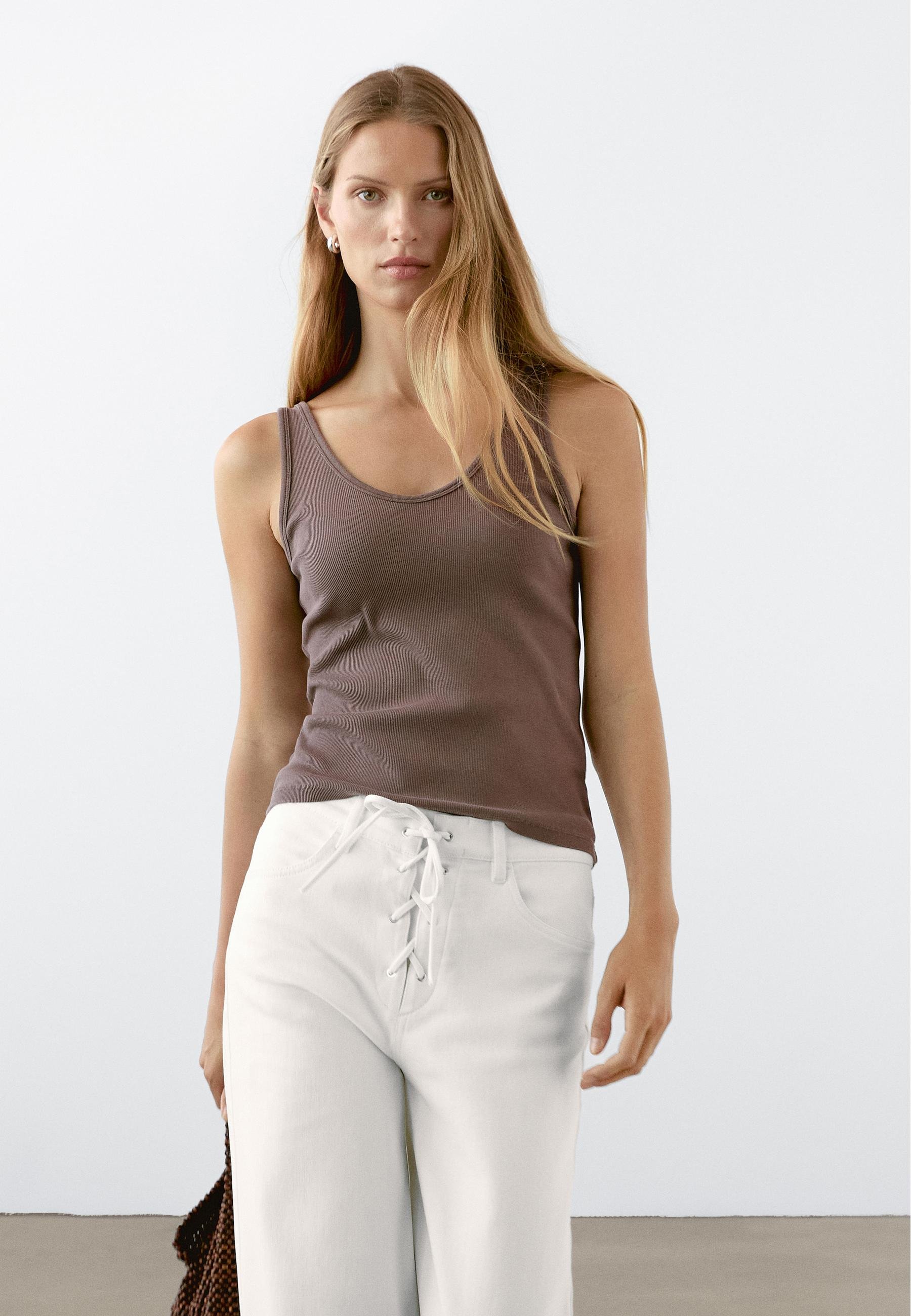 ◆Massimo Dutti◆ Flare jeans with tie detailing Women's Flare Jeans - Massimo Dutti - US