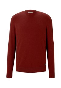 TOM TAILOR Strickpullover - spicy chocolate melange
