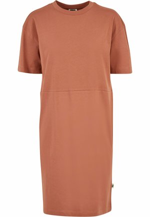 Urban Classics Jerseyklänning - terracotta