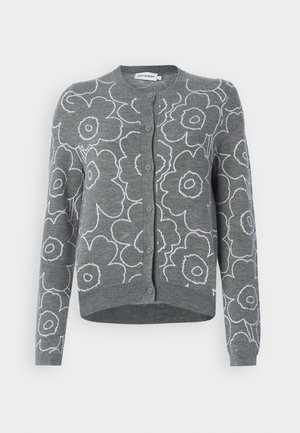Marimekko VILLI PIIRTO - Strickjacke - dark grey/off white