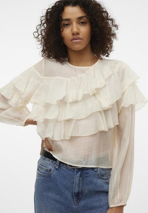 Aware VMLEANNA RUFFLE - Blúz - birch