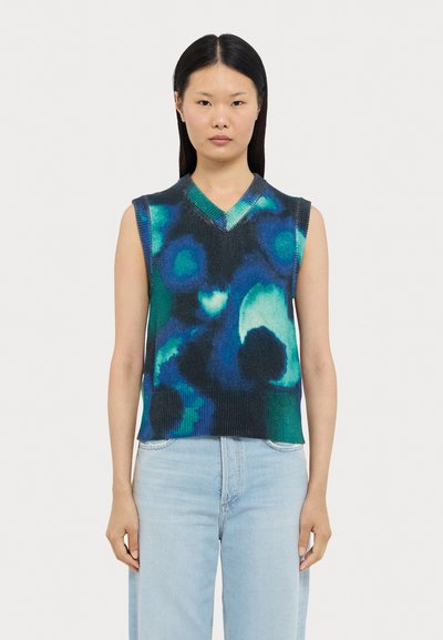 PS Paul Smith SLEVELESS V NECK - Topper - blue