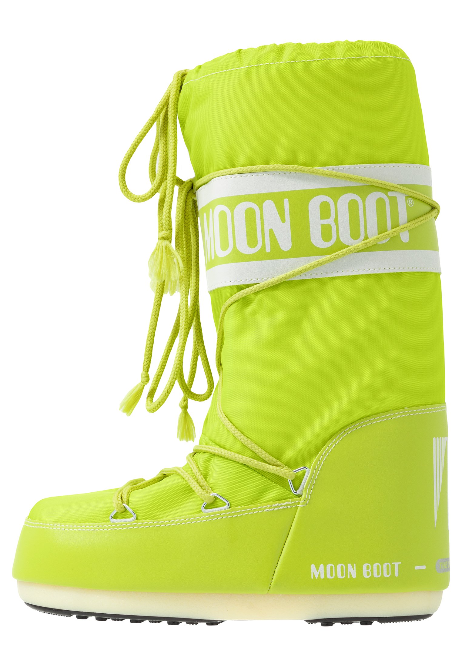 moon boots lime green