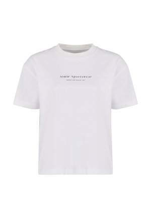 aim’n® SERIF BOYFRIEND - T-shirt print - white