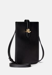 Lauren Ralph Lauren LEATHER CROSSBODY TECH CASE - Taštička na mobil - black