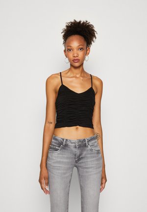 BDG Urban Outfitters RUCHED CAMI - Μπλούζα - black
