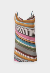 STRIPE MINI DRESS COWL BACK - Robe de jour - multi-coloured