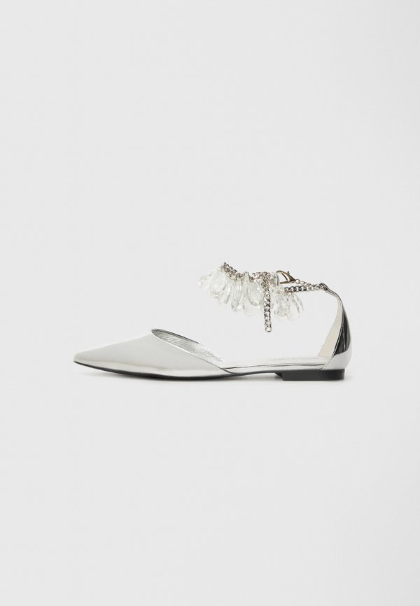 CRYSTLED - Ballet pumps - silver