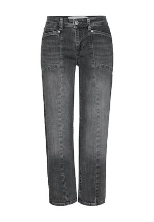Street One Studio, MID WAIST STRAIGHT LEG JEANS IM CASUAL FIT - Jean slim - authentic grey washed