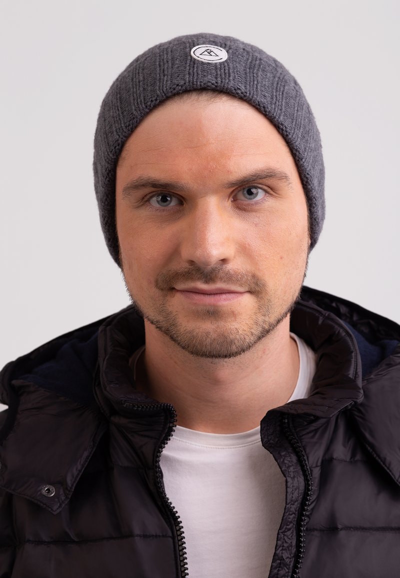 Herren Mützen | CASH-MERE Mütze anthrazit/grau-metallic - EB56081 Herren Mützen | CASH-MERE Mütze anthrazit/grau-metallic - EB56081