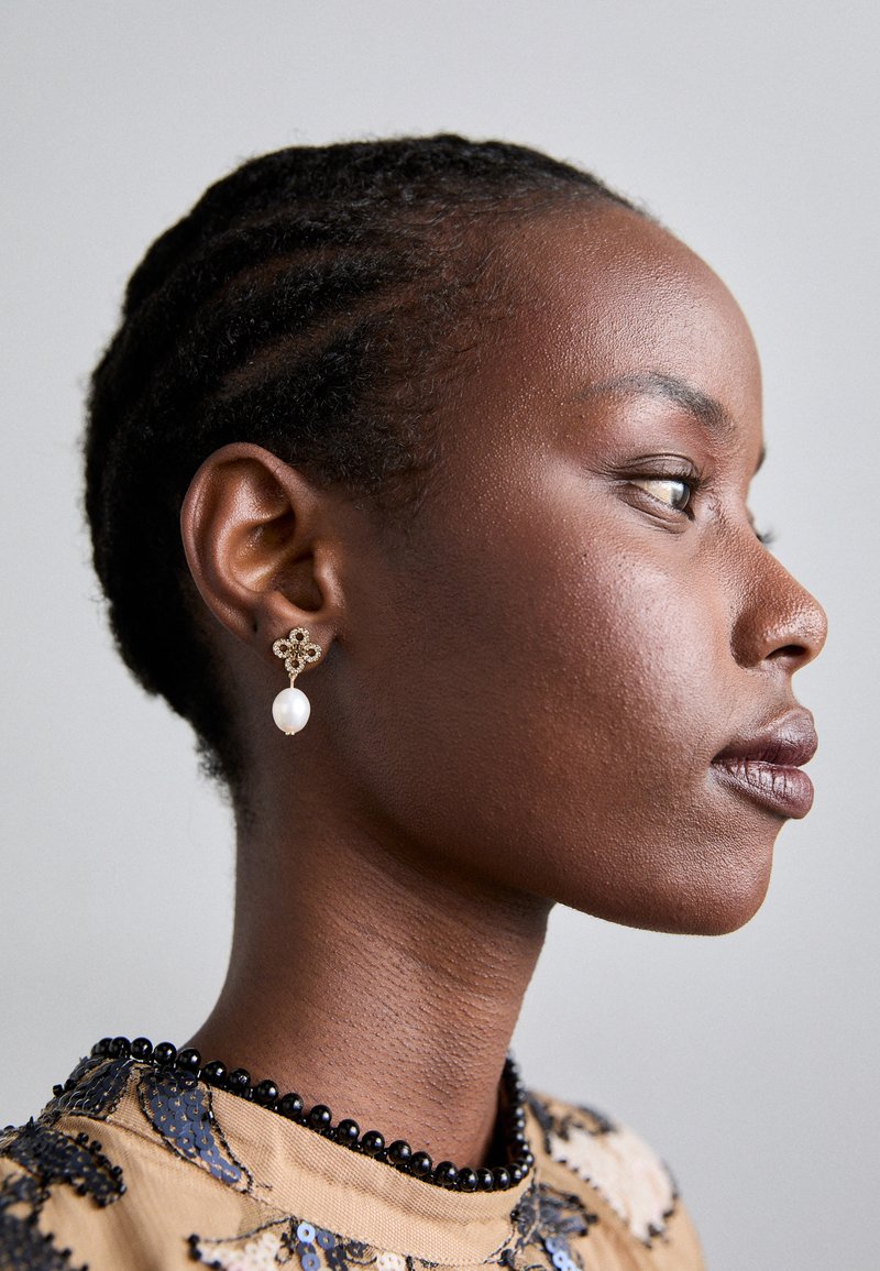 Tory Burch KIRA CLOVER DROP EARRING - Korvakorut - gold-coloured