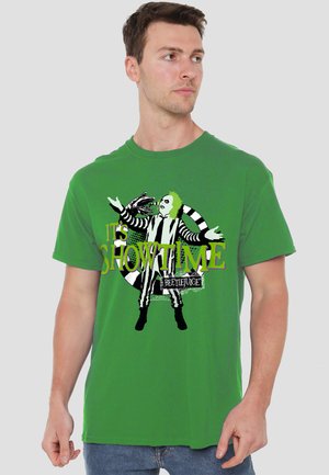 Cotton Soul, BEETLEJUICE/ITS SHOWTIME - Print T-shirt - dark green