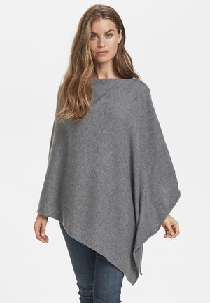 RIANNA PO - Ponczo - grey melange