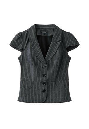 Stradivarius, FITTED STRIPED BLAZER - Chemisier - dark grey