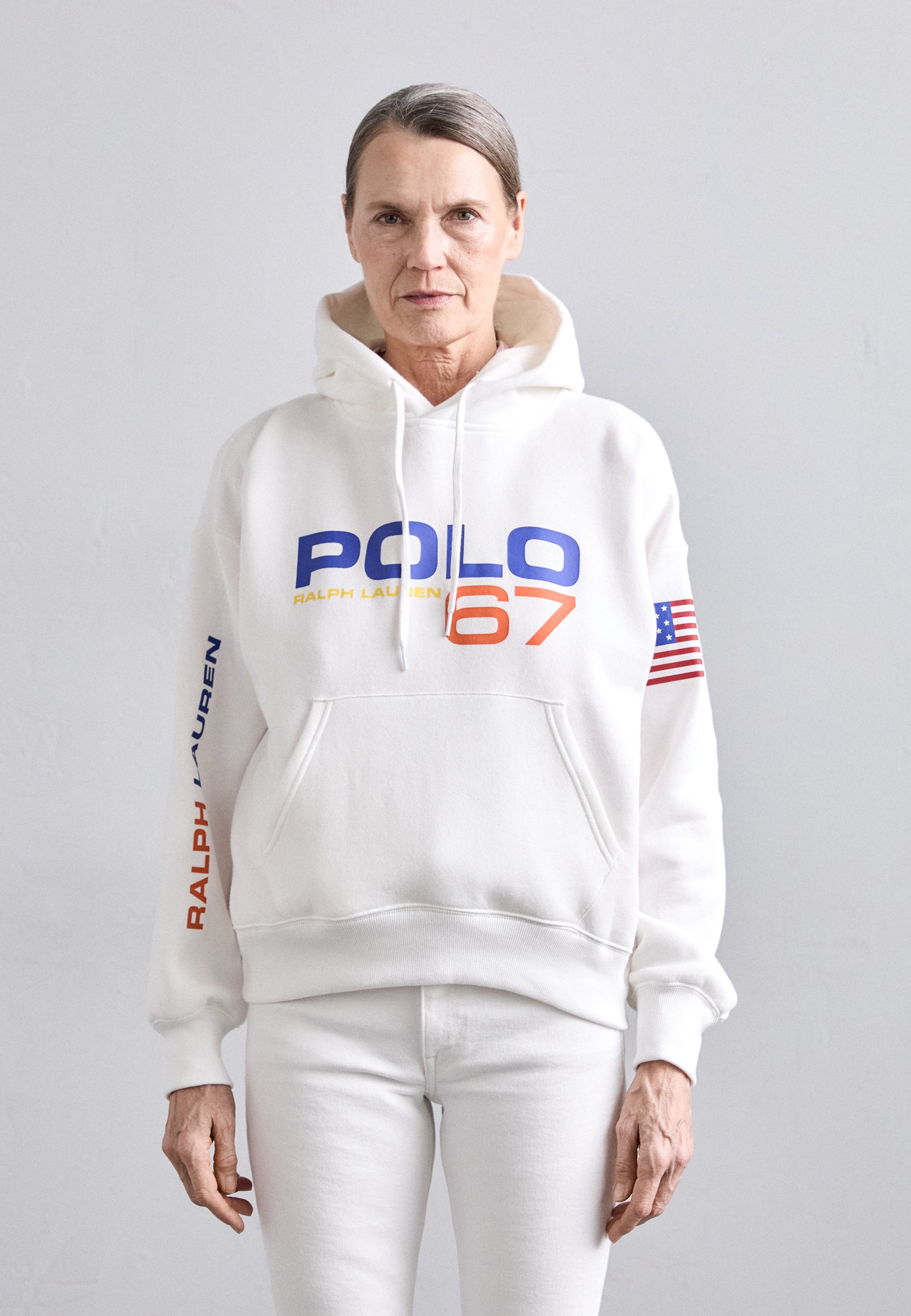 Polo Ralph Lauren LOGO & FLAG FLEECE HOODIE - Bluză de molton
