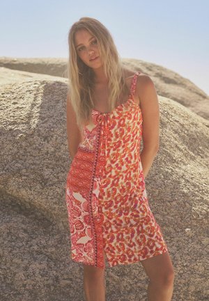 Next TIE FRONT SUMMER - REGULAR FIT - Kasdienė suknelė - orange pink