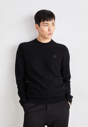 ANION - Strickpullover - black