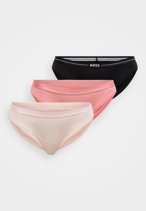 BOSS BRIEF 3 PACK - Nohavičky/Slipy - black/pink/rose