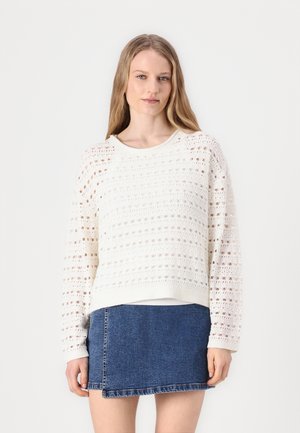 TOM TAILOR DENIM OPEN  - Pullover - off white