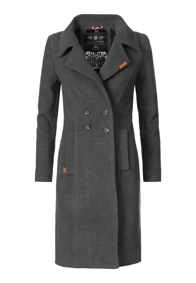 Navahoo Cappotto invernale da donna, trapuntato, giacca corta, con cappuccio rimovibile, taglie XS-XXL, beige., XXL