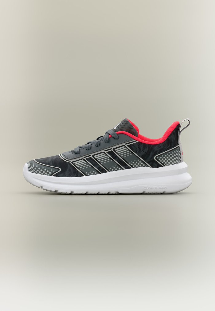 adidas TENSAUR RUN 4.0 UNISEX - Zapatillas running asfalto - grey five/grey two/lucid red