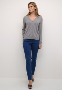 Cream DELA - Adīta jaka - light grey melange