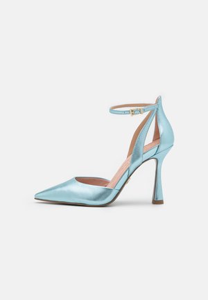 Højhælede pumps - light blue