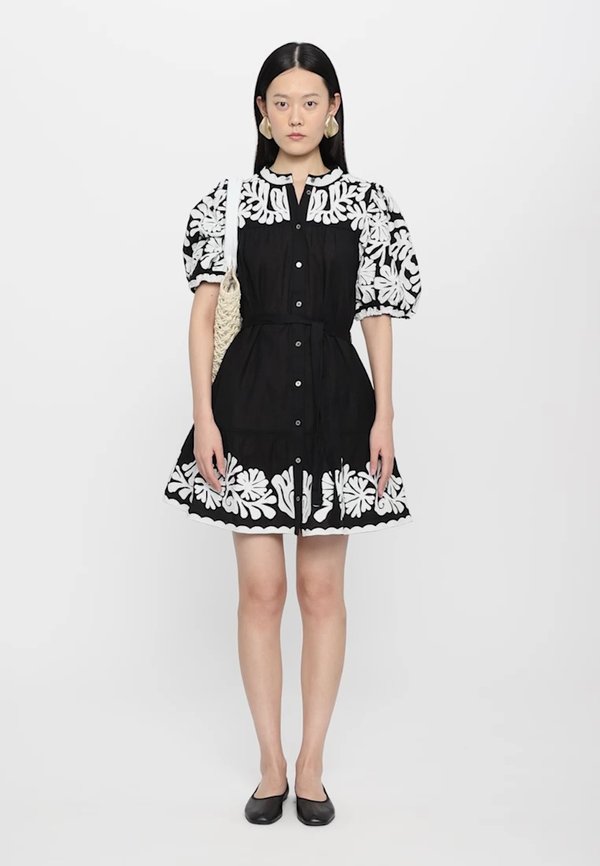 AGATHE APPLIQUE PUFF MINI DRESS - Shirt dress3