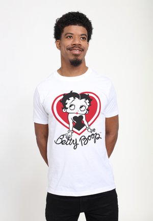 Henry Tiger BETTY BOOP HEART - T-shirt con stampa - white