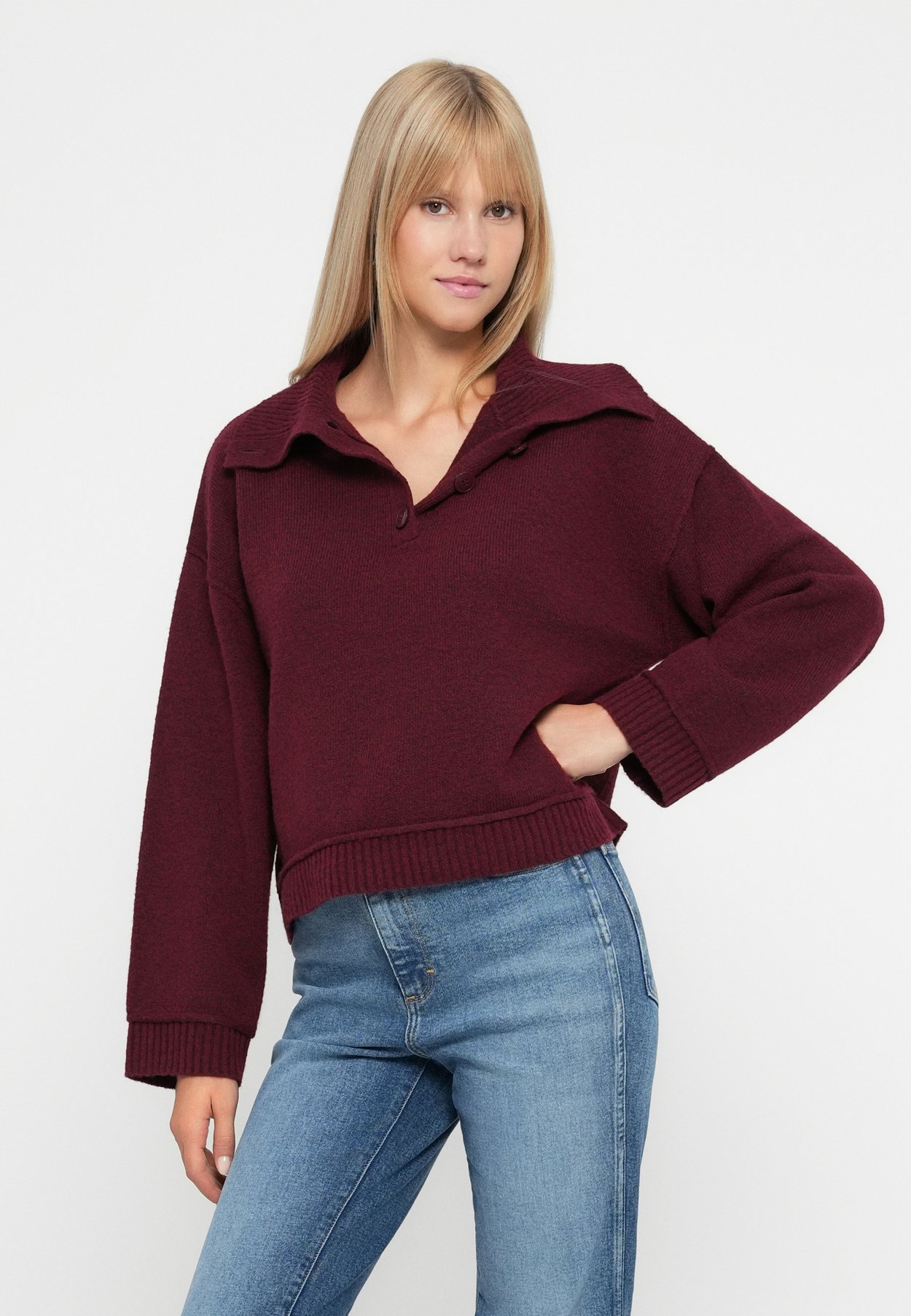 ONLHAZE LIFE BUTTON UP HIGHNECK