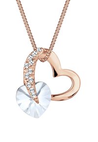 Elli SPARKLING HEART LOVE - MIT KRISTALLEN VON SWAROVSKI® - Halskæder - weiß